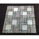 3 Square Metres - High Quality Glass/Stainless Steel Mosaic Tiles