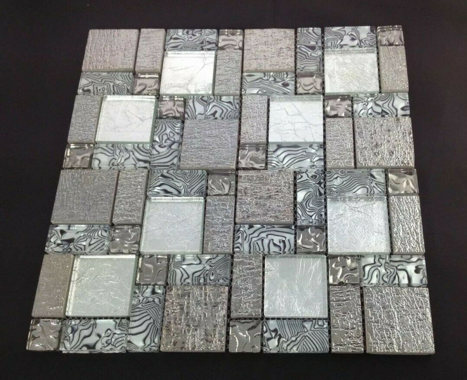 3 Square Metres - High Quality Glass/Stainless Steel Mosaic Tiles