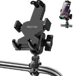 iMESTOU Aluminium Motorcycle Phone Mount U-Bolt Handlebar 1"" Ball Stem Cellphone Holder 360 Rotat..