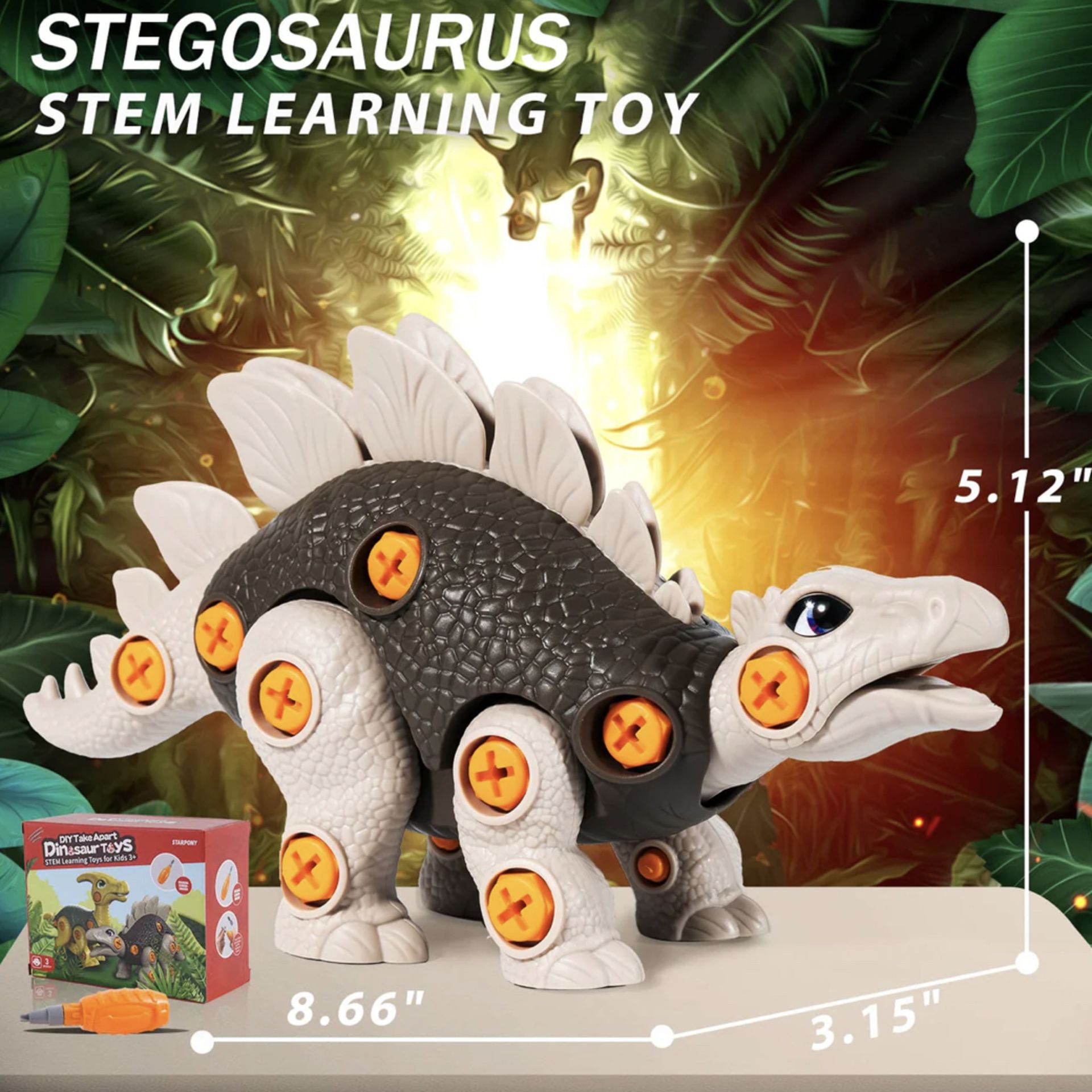 5x Starpony Dinosaur Stem Toys, Building Set For kids - Bild 3 aus 4