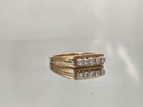 Beautiful Natural 0.18 CT VS Diamond Ring With 18k Gold