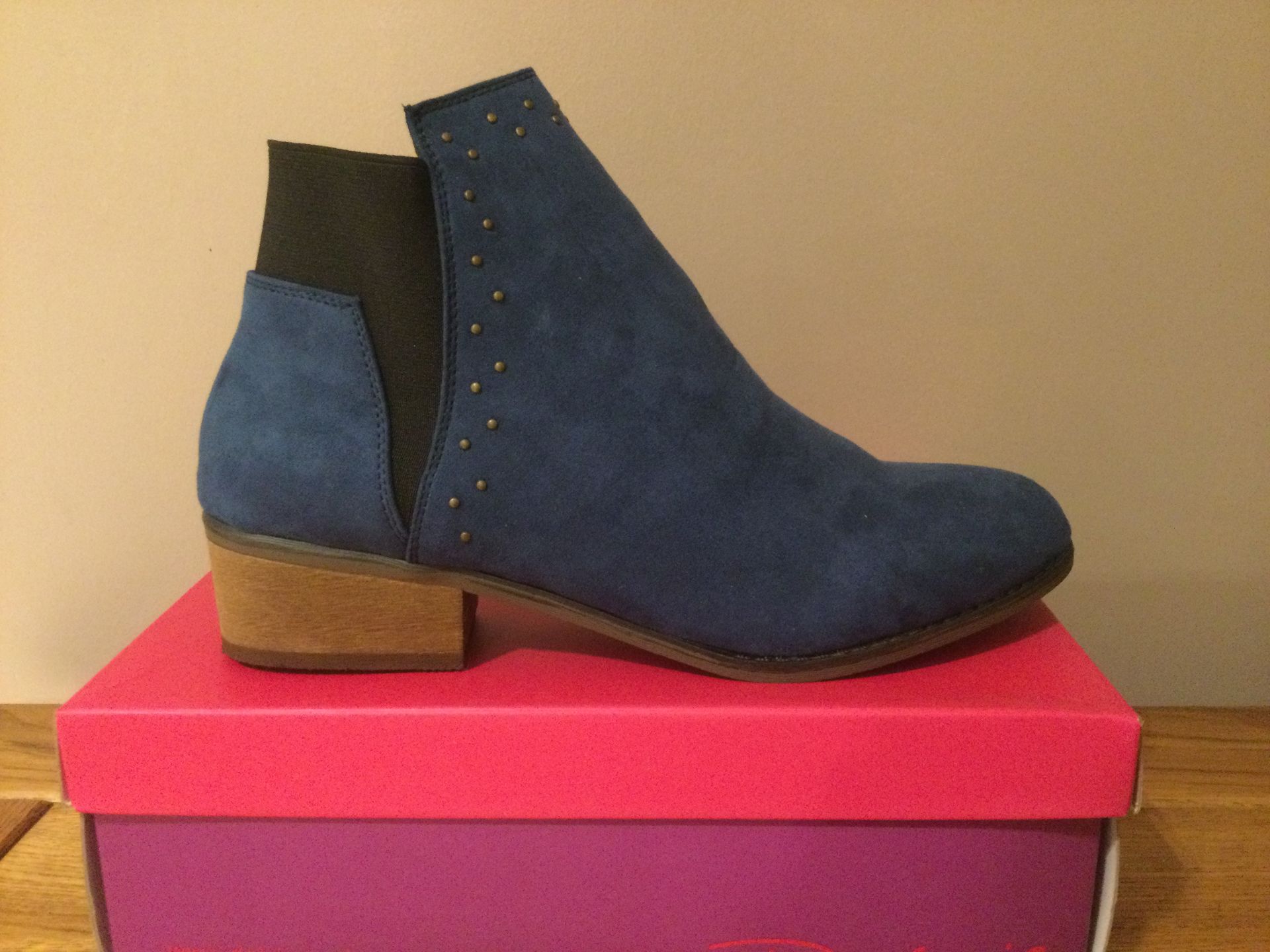 Dolcis “Wendy” Ankle Boots, Size 7, Blue - New RRP £45.00 - Bild 2 aus 6