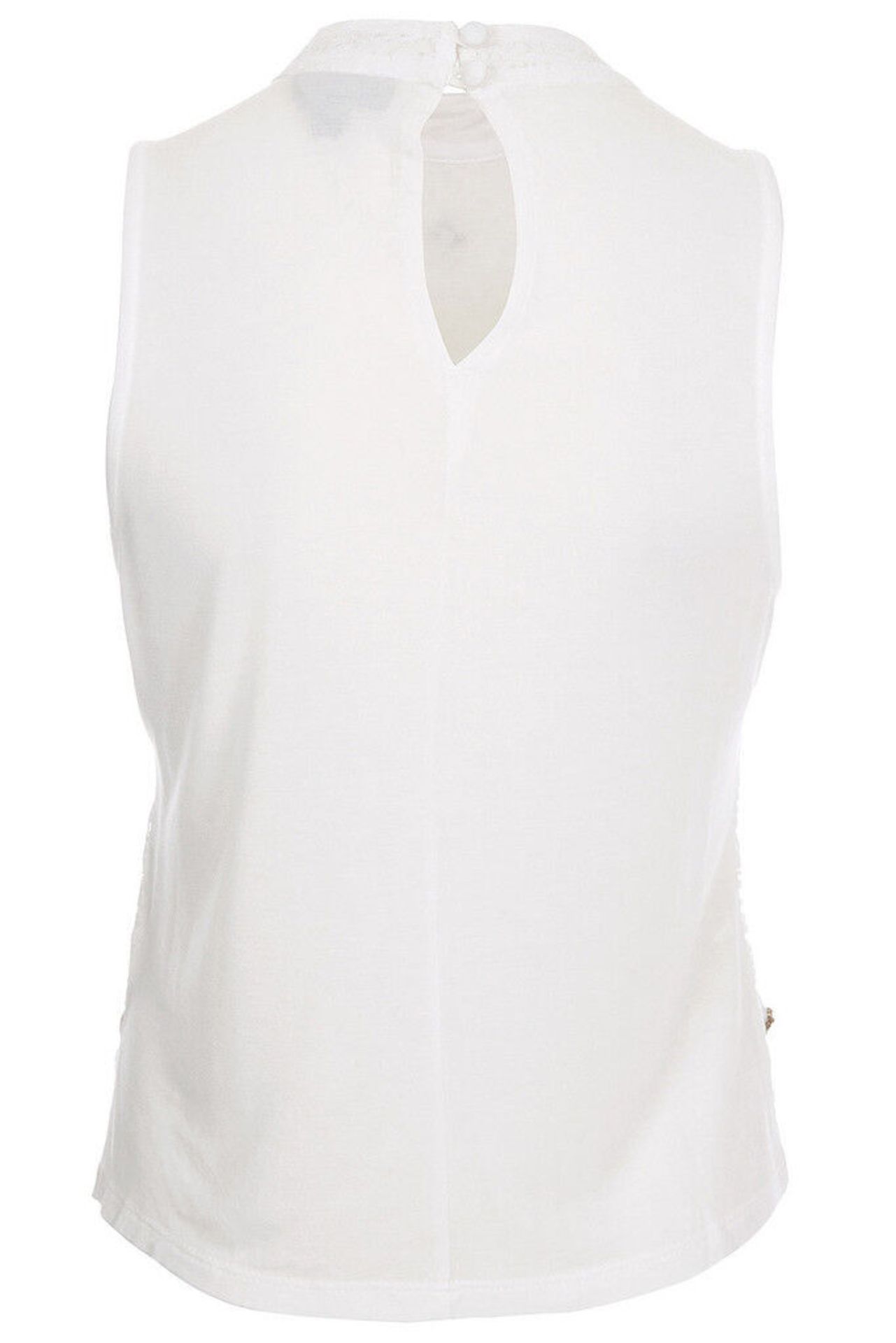 Topshop Women's Sleeveless White Lace Top Size 6 8 10 12 Pack Size 100 - Bild 3 aus 4