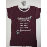 14 x Girls Christmas Cotton T-Shirt New Tags Age 9 10/11 Matalan RRP £98