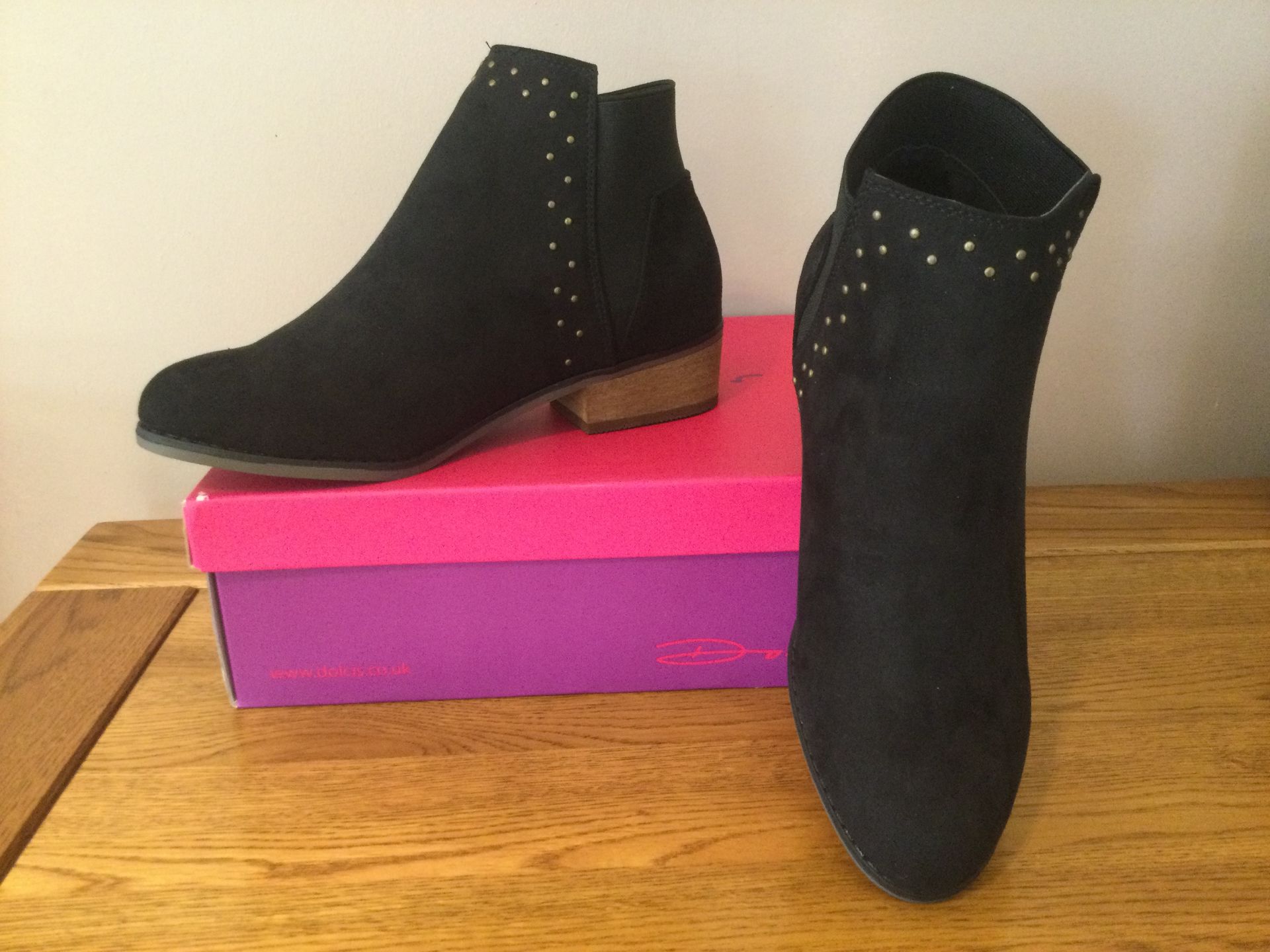 Dolcis “Wendy” Ankle Boots, Size 4, Black - New RRP £45.00