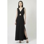 Ladies Topshop Evening Black Plunge Maxi Dress Size 6 8 10 12 14 16 £52 Pack Size 50