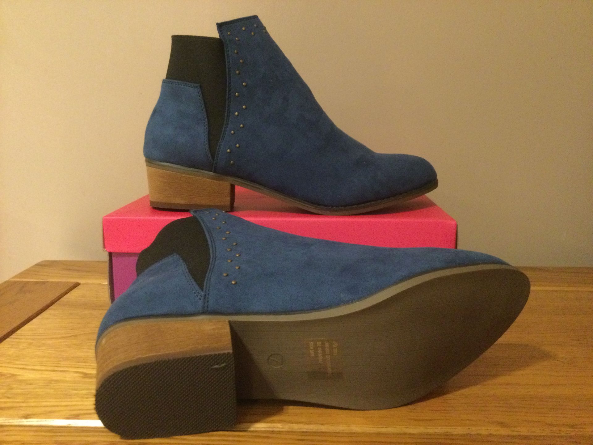 Dolcis “Wendy” Ankle Boots, Size 7, Blue - New RRP £45.00 - Bild 4 aus 6