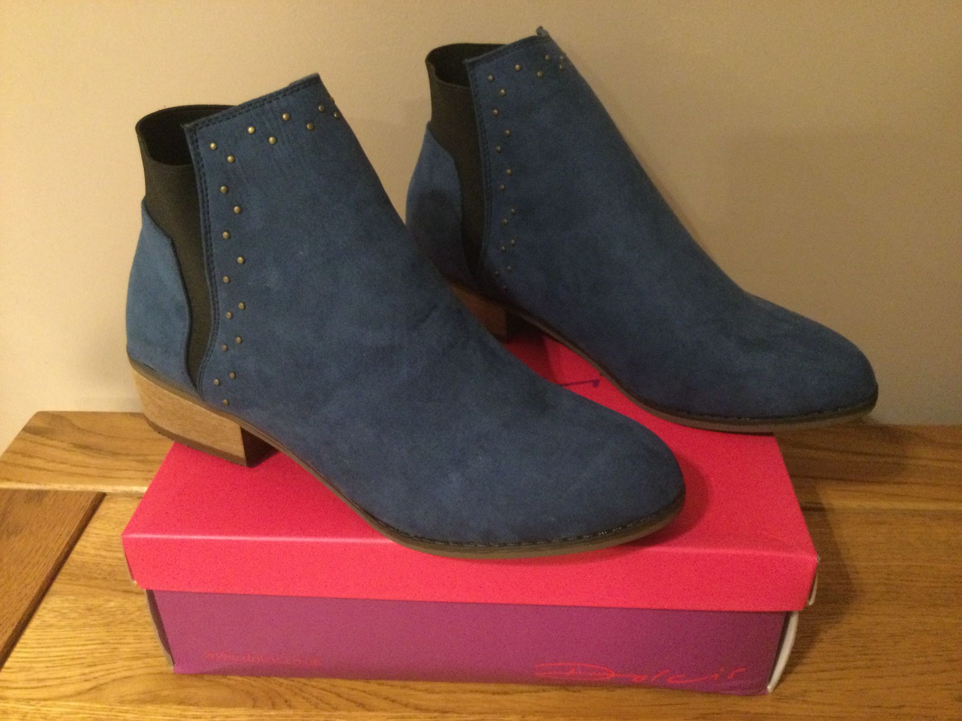 Dolcis “Wendy” Ankle Boots, Size 7, Blue - New RRP £45.00 - Bild 5 aus 6