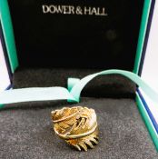 Dower & Hall Gold On Sterling Silver Ring New Boxed