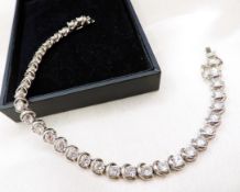Sterling Silver Gemstone Bracelet 14 cts New With Gift Box