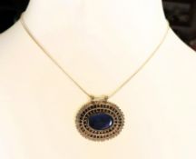 Artisan Sterling Silver Lapis Lazuli Necklace