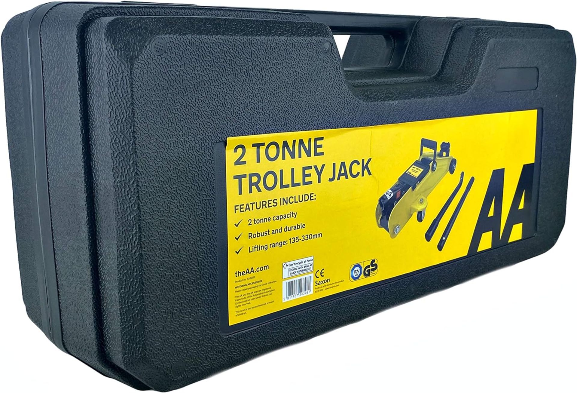 2 Tonne Trolley Jack AA3282 Lifting Range For Cars Vehicles TUV/GS Approved Lot#500 - Image 4 of 5