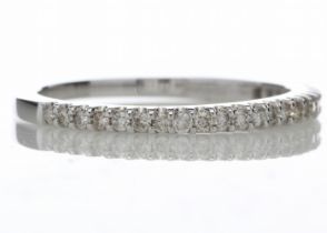 18ct White Gold Half Eternity Diamond Ring 0.25 Carats