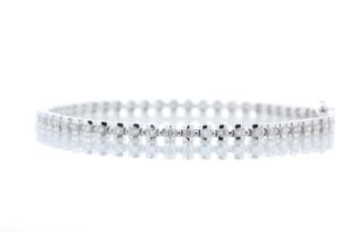 18ct White Gold Tennis Diamond Bracelet 1.82 Carats