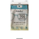 Job Lot of 390 Reusable Spectacle s/Glasses Anti Fog Cloths In Packs of 30