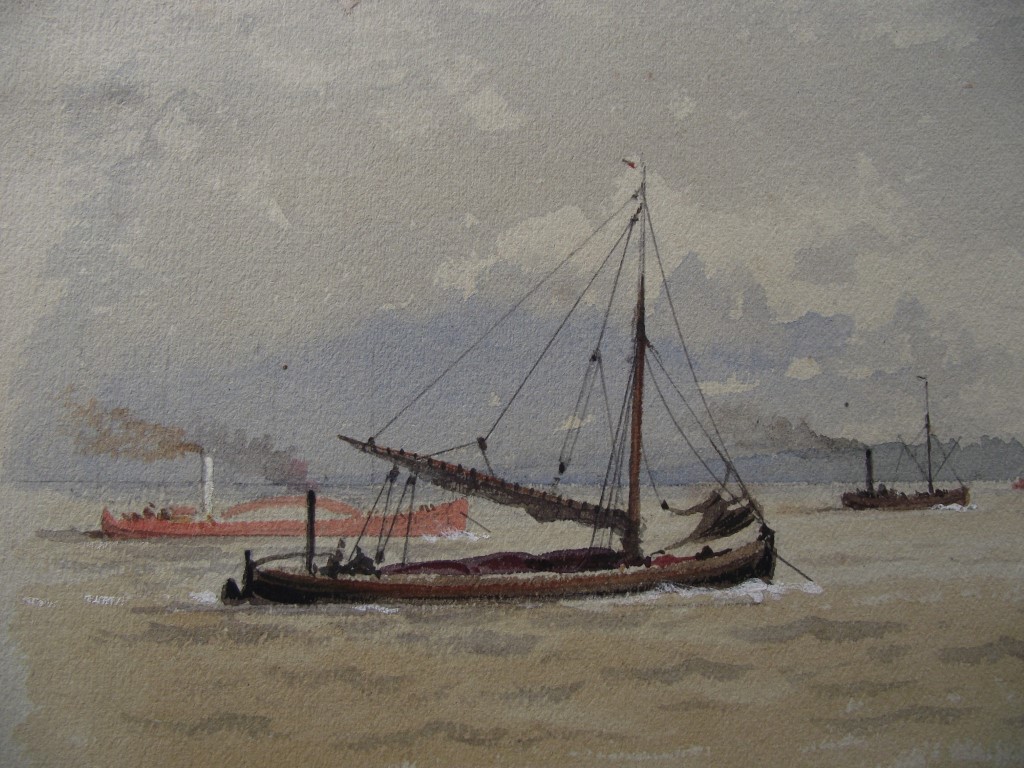 Robert Taylor Pritchett (1828-1907) - Maritime Watercolour Signed With Monogram - Image 9 of 9