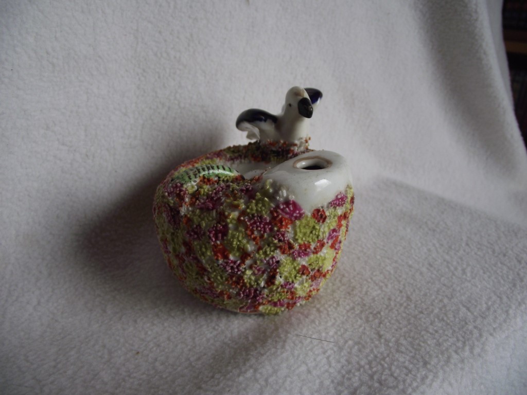 19th Century Staffordshire Pottery ""Bird on Nest"" Quill Holder - Image 8 of 15