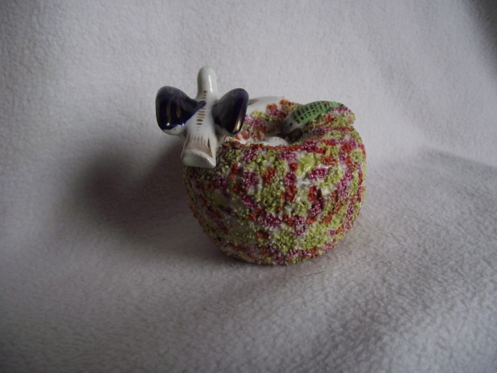 19th Century Staffordshire Pottery ""Bird on Nest"" Quill Holder - Image 6 of 15