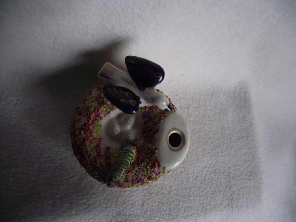 19th Century Staffordshire Pottery ""Bird on Nest"" Quill Holder - Image 2 of 15