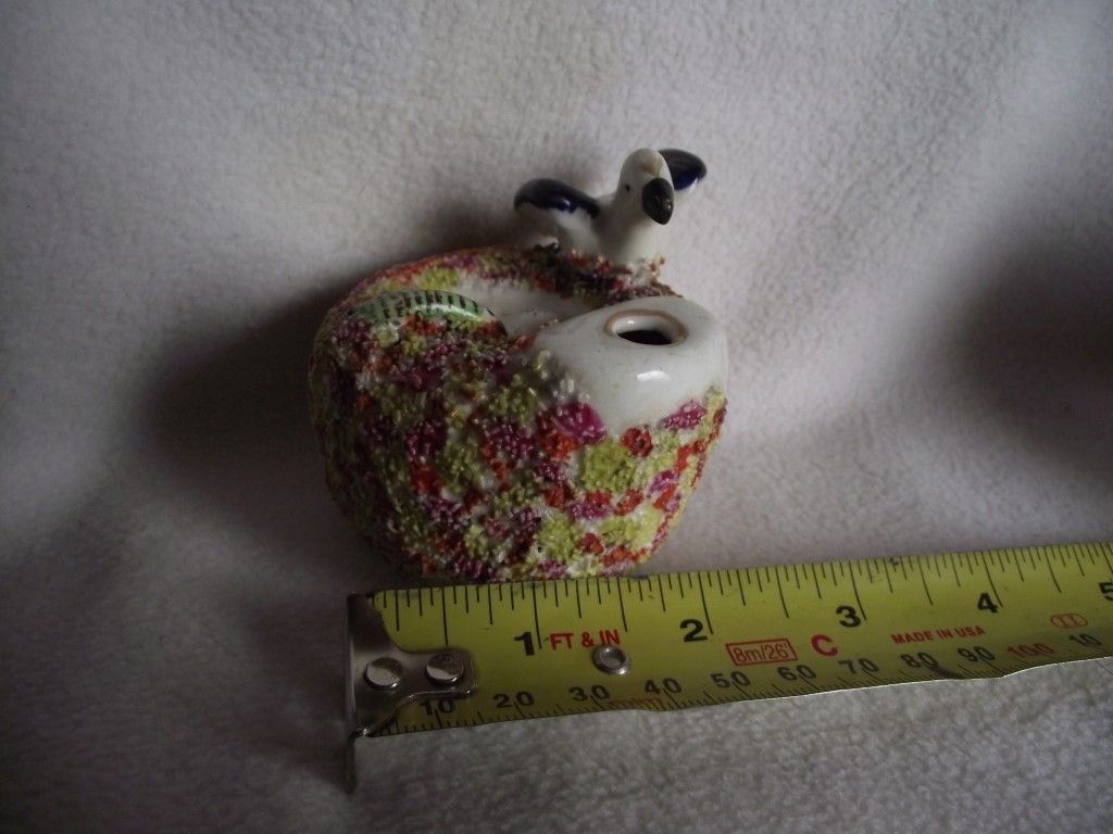 19th Century Staffordshire Pottery ""Bird on Nest"" Quill Holder - Image 15 of 15