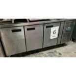 Polar 3 Door Undercounter Fridge