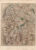The Lakes Ambleside Kendal Ravenglass John Cary’s Antique George III 1794 Map.
