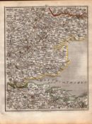 Essex Kent Colchester Chelmsford Southend - John Cary’s Antique 1794 Map.