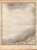 Cardigan Bay Aberporth New Quay John Cary’s Antique George III 1794 Map.