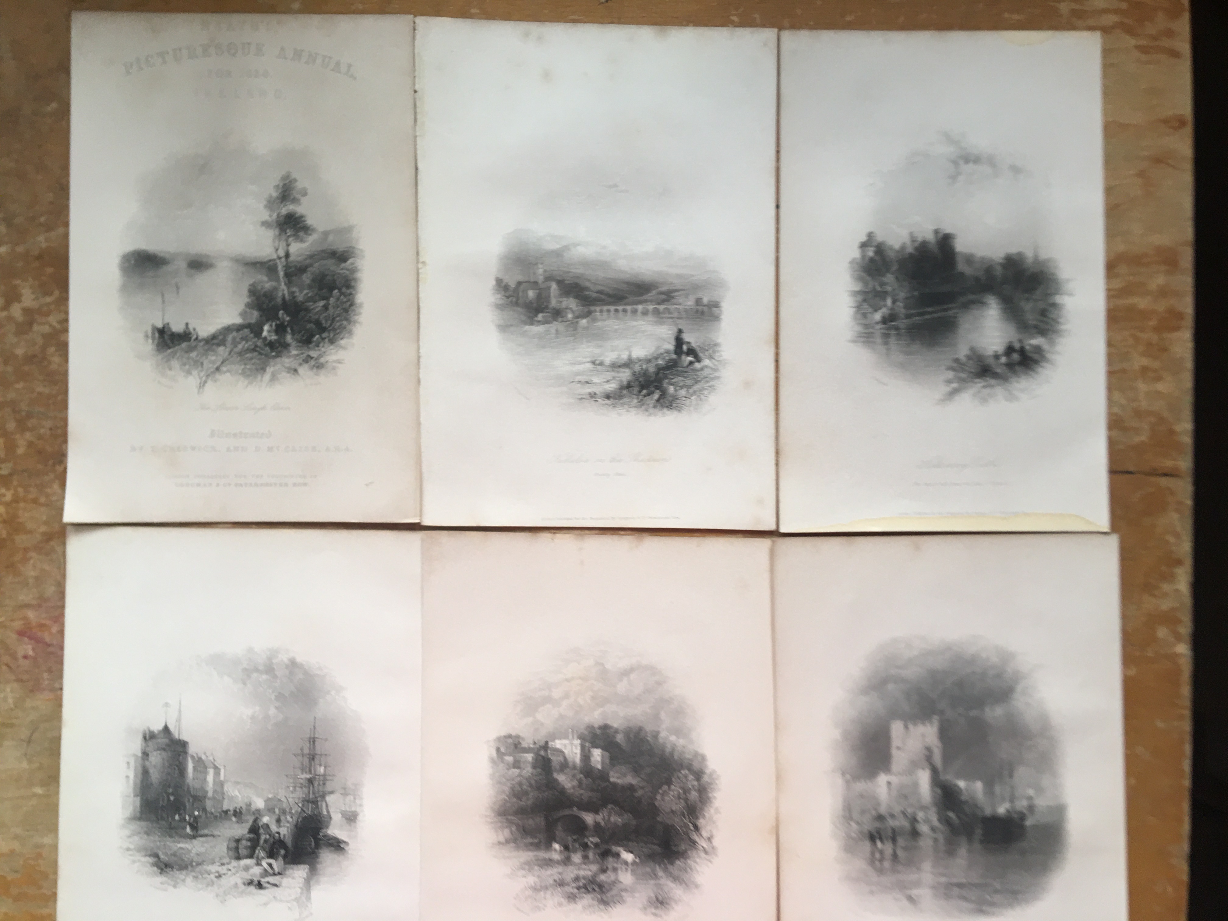 Collection of 25+ Ireland 1837-38 Victorian Antique Engravings - Image 2 of 15