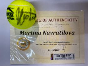 Martina Navratilova Signed Tennis Ball