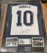 Glenn Hoddle Signed Framed Shirt