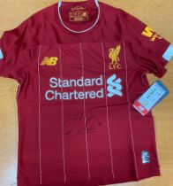 Liverpool Jordan Henderson Signed Football Shirt Age 7/8 Years Old