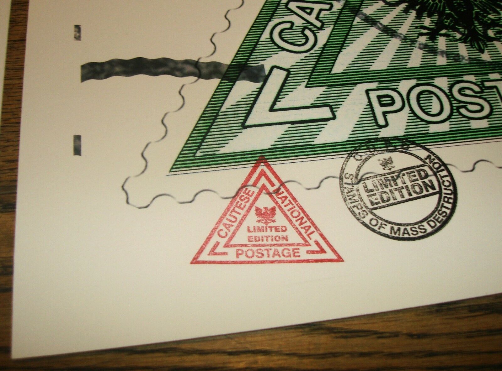 James Cauty (1956 - ) CNPD £2, £3 and £4 Triangle Stamps - Set of 3 Pop Editions COA (2005) - Image 10 of 13