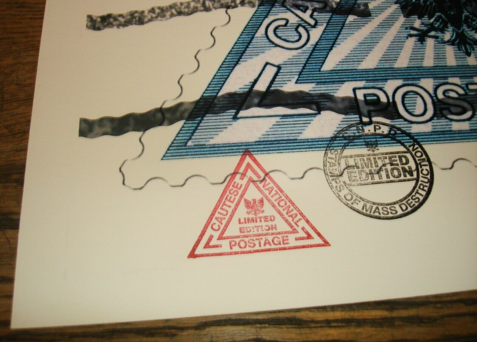 James Cauty (1956 - ) CNPD £2, £3 and £4 Triangle Stamps - Set of 3 Pop Editions COA (2005) - Image 4 of 13