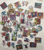Keith Haring (b-1958-1990) Original Retro Sticker Set of 50 Stickers From 2020