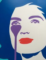 Pure Evil (English 1968) Purple ‘Jackie Kennedy In Tears’, Screenprint, Signed Numbered Limited E...