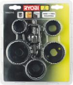 Ryobi RAK07HS Hole Saw Kit, 7 Piece, Black