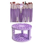 20 pcs Multi functional Make-up brush set & storage rack Lilac