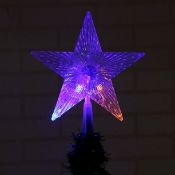 BRAND NEW 31 LED LIGHTS UP MULTICOLOURED CHRISTMAS STAR