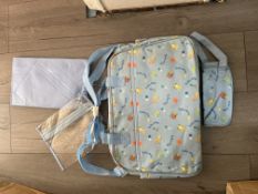 Brand New Baby Bag, Comes With Charging Mat, Bottle Bag and Nappy Bag Blue