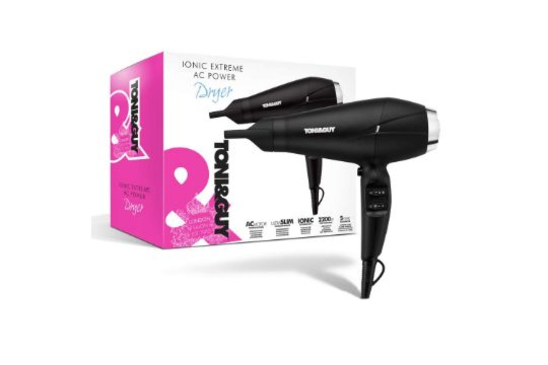 TONI & GUY Ionic Extreme AC power dryer 2200 W RRP £42.99