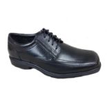 4 x Keuka Sure Grip Anti Slip Shoes Executive Black Leather - various sizes