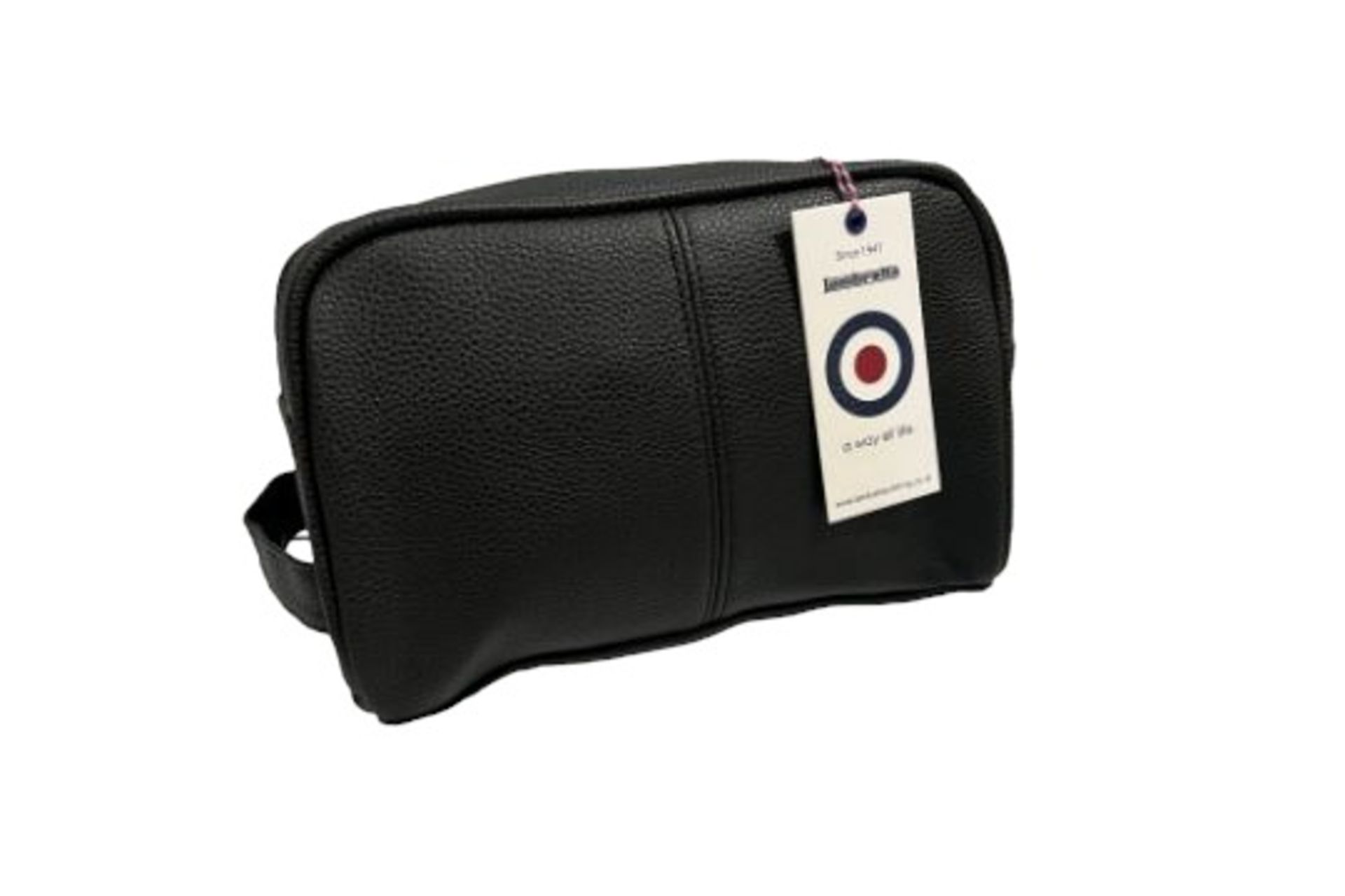 Lambretta Target Badge Wash Bag Black