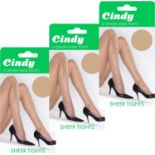 20 x Women's Cindy 15 Denier Sheer Everyday Reinforced Tights