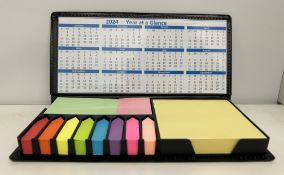 5 x Month To View Stand Up Desk Office Top Calendar Planner Memo Pad