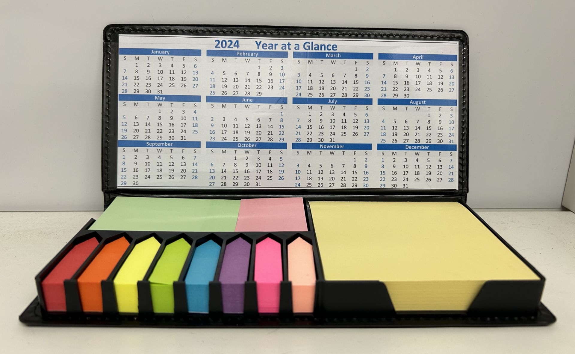 5 x Month To View Stand Up Desk Office Top Calendar Planner Memo Pad