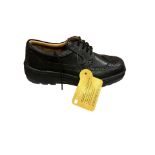 6 x Black Polished Brogue Work Shoes Sizes 6-8