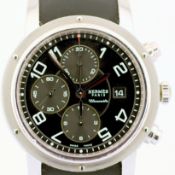 Hermès / Clipper CP1.910- Chronometre- Chronograph - Automatic - Date - Gentlemen's Steel Wristwatch