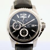 Longines / Conquest - L3.661.4 - Chronograph - Date - Automatic - Gentlemen's Steel Wristwatch