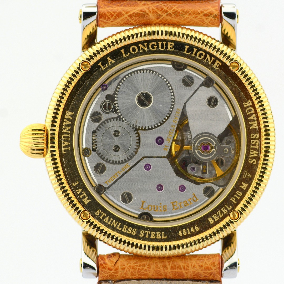 Louis Erard / Reserve De Marche Mecanique Manual La Longue Ligne - Gentlemen's Steel Wristwatch - Image 5 of 12
